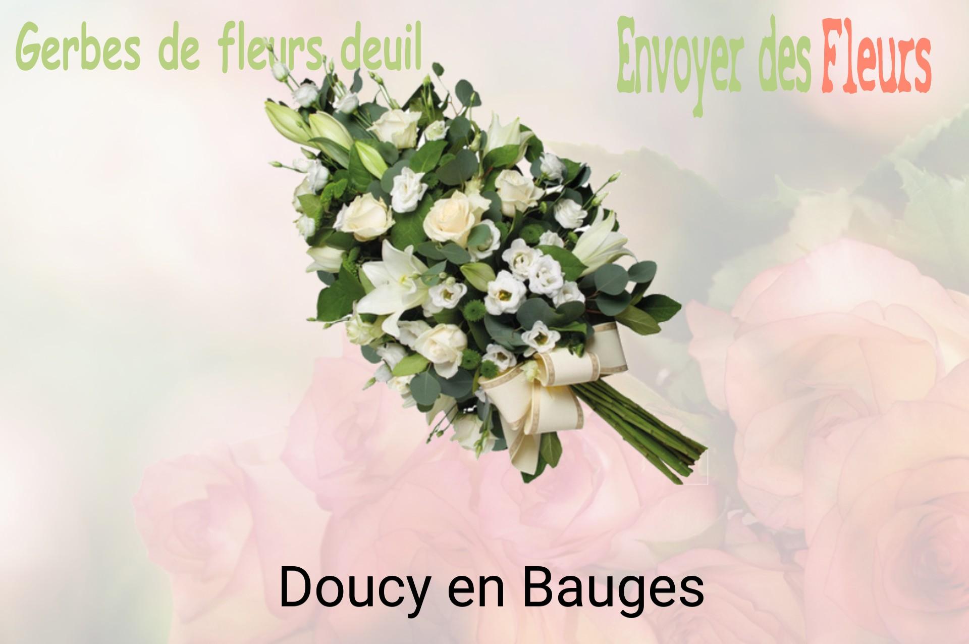 Gerbe de fleurs de deuil livrée à Doucy-en-Bauges